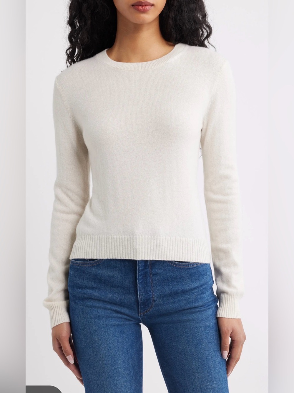 Reformation Lian Boyfriend Crewneck Cashmere Sweater XS $200 NEW